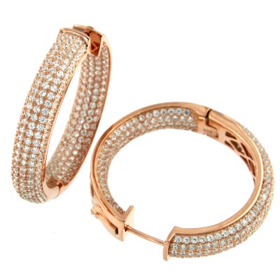 EGOR, pendientes de aro medianos y gruesos en plata