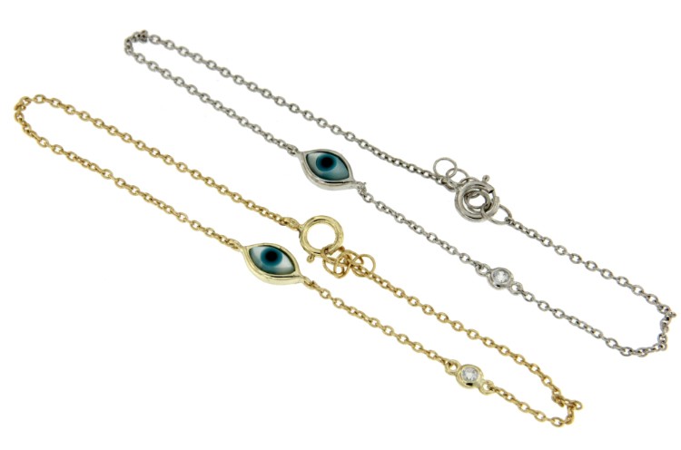 STERN, pulsera de plata dorada con dije - Roman Joyero