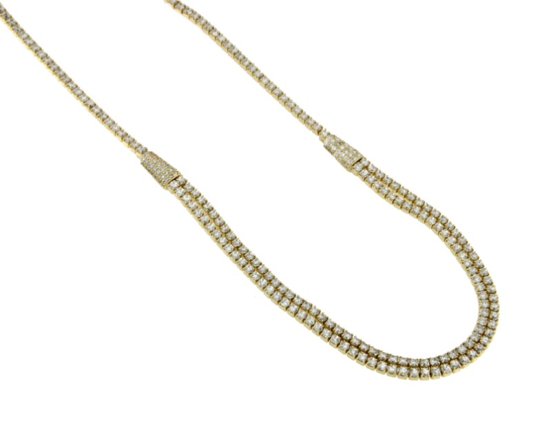 SIREN, cadena de plata estilo riviere - Roman Joyero