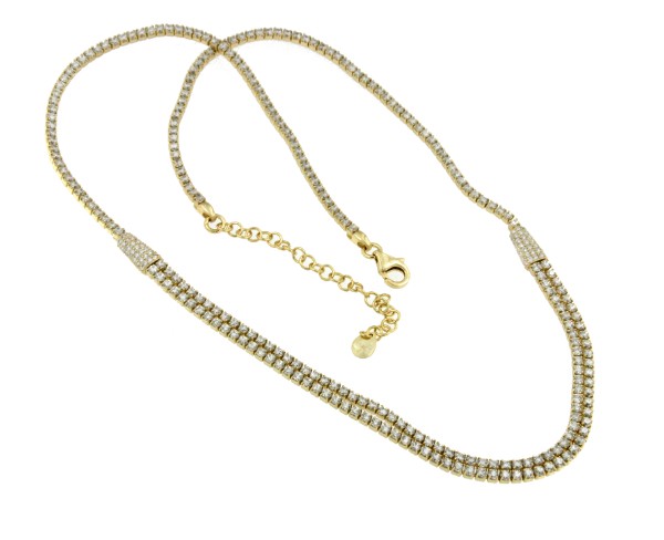 SIREN, cadena de plata estilo riviere - Roman Joyero