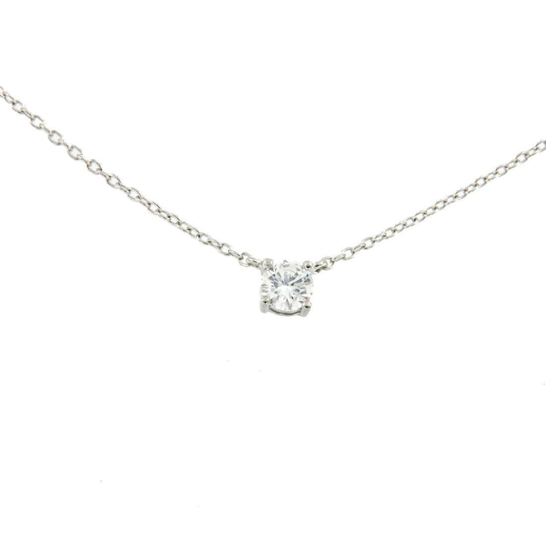 SAIL, cadena de plata dorada con solitario - Roman Joyero