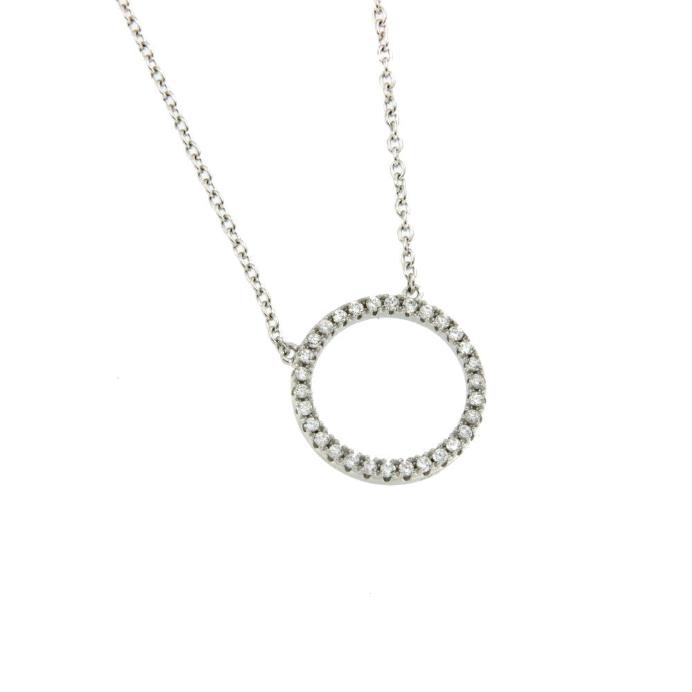 QEMU, cadena de plata con circonitas - Roman Joyero