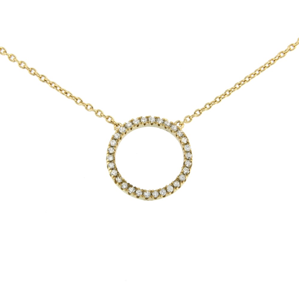 QEMU, cadena de plata con circonitas - Roman Joyero