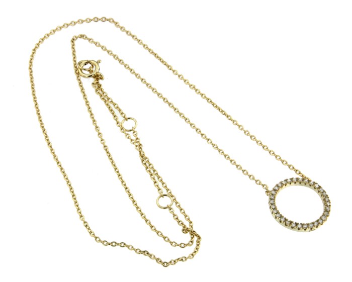 QEMU, cadena de plata con circonitas - Roman Joyero