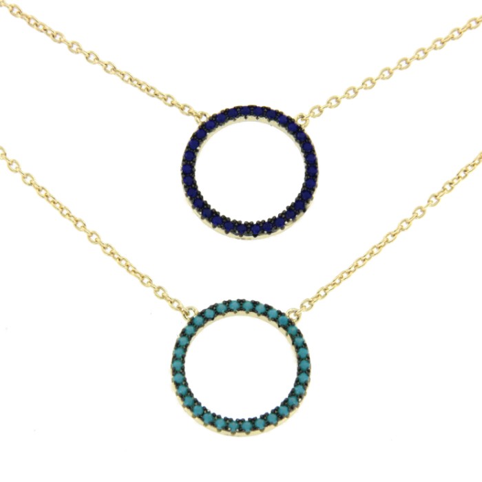 RACK, cadena de plata con turquesas o lapislázulis - Roman Joyero