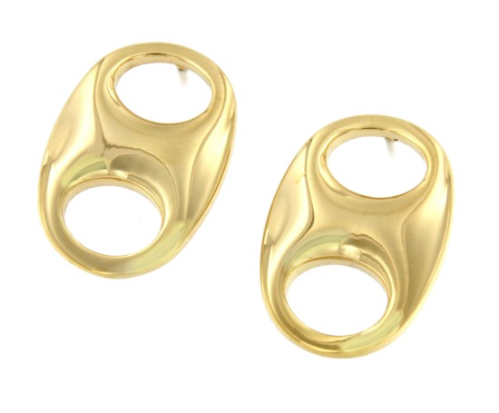 JERMIJA, pendientes de acero dorado - Roman Joyero