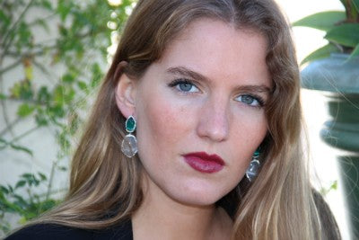 ARTYON, pendientes de plata con piedras y circonitas