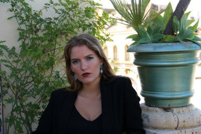 ARTYON, pendientes de plata con piedras y circonitas