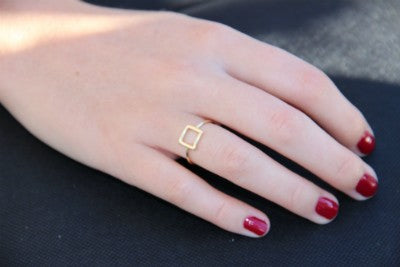 ARMENISTIS, anillo en plata de ley dorado - Roman Joyero