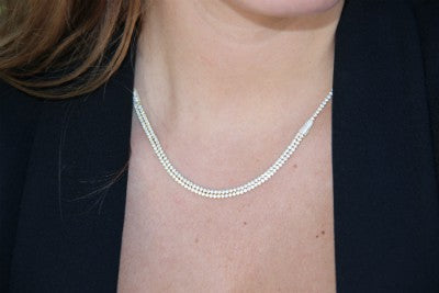 SIREN, cadena de plata estilo riviere - Roman Joyero