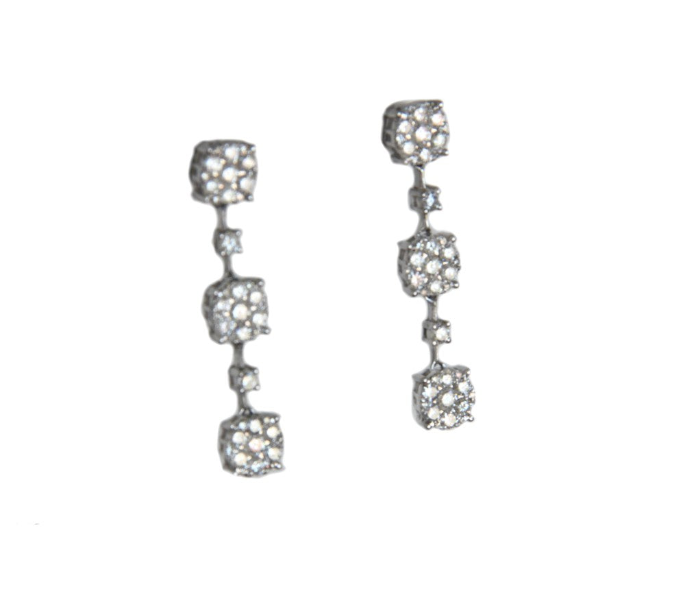 TARENTO, pendientes de oro blanco y diamantes - Roman Joyero