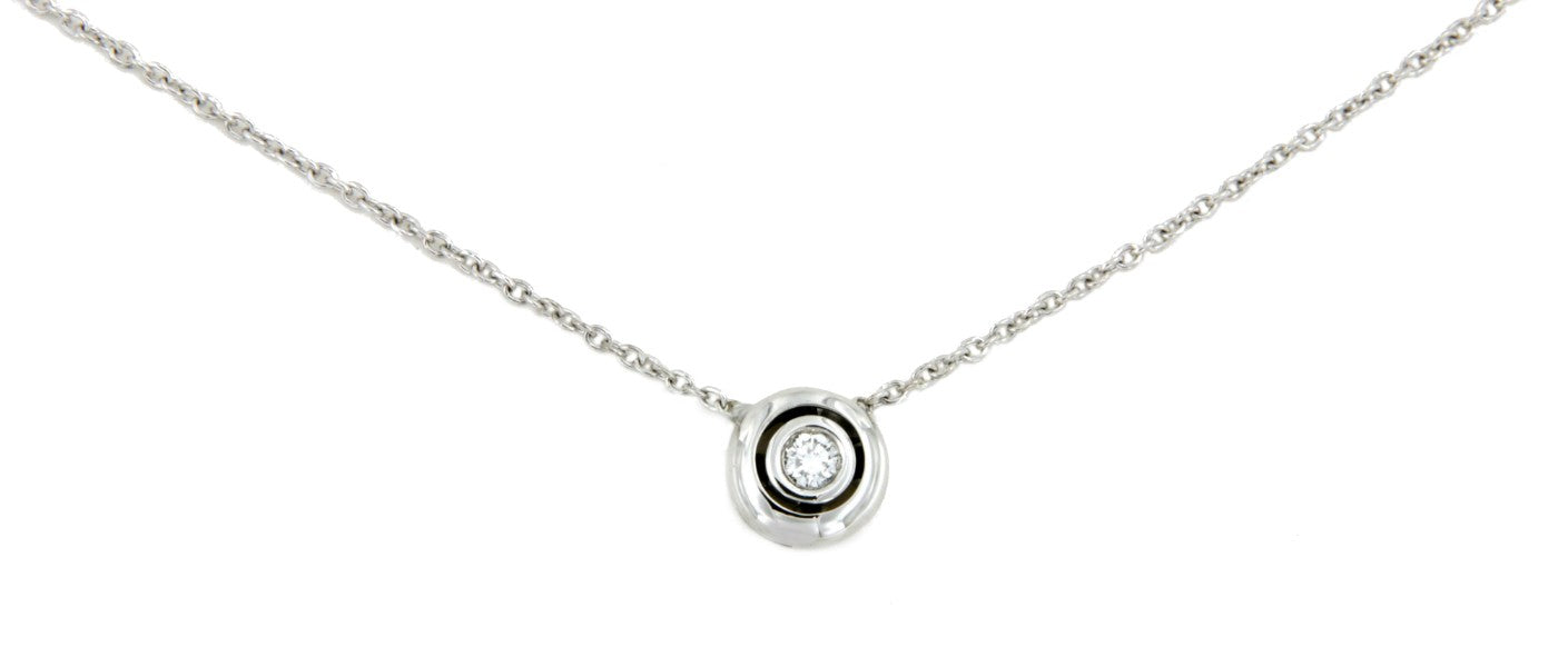 Cadena de oro blanco y diamante - Roman Joyero