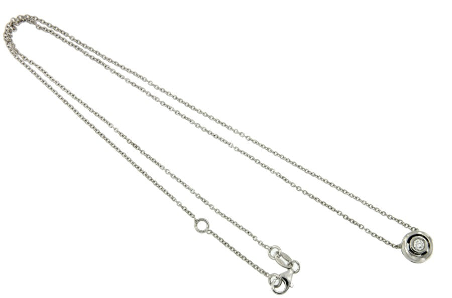 Cadena de oro blanco y diamante - Roman Joyero