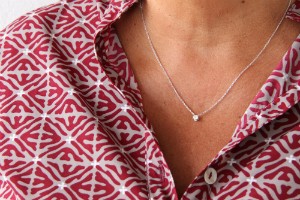 Cadena con solitario de brillante - Roman Joyero