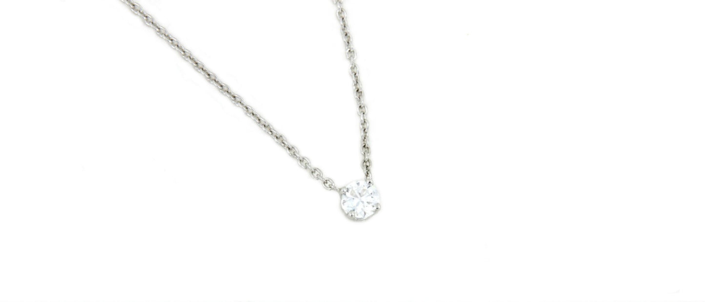 Cadena con solitario de brillante - Roman Joyero