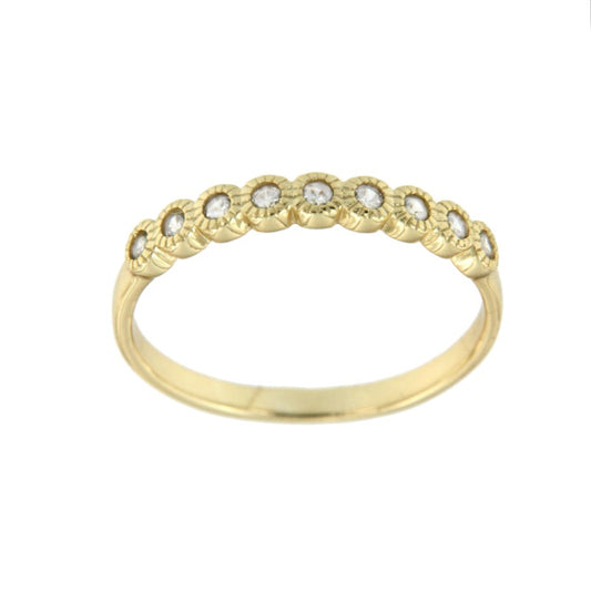 Anillo de plata de con circonitas - Roman Joyero