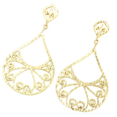 Pendientes largos de plata para fiesta. - Roman Joyero