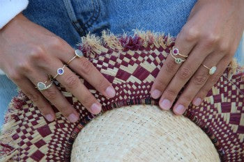 Anillo de plata de con circonitas - Roman Joyero