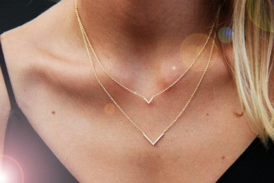 Gargantilla doble de plata con 2 colgantes de distinto tamaño - Roman Joyero