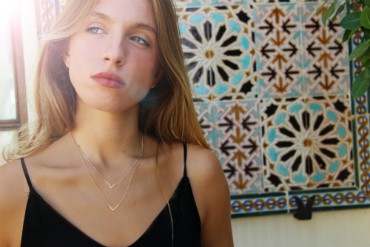 Gargantilla doble de plata con 2 colgantes de distinto tamaño - Roman Joyero