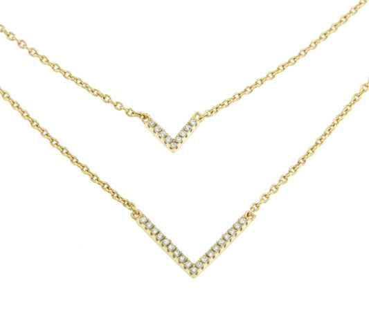 Gargantilla doble de plata con 2 colgantes de distinto tamaño - Roman Joyero