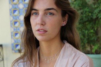 Argolla pequeña de plata de primera ley con turquesa redonda - Roman Joyero