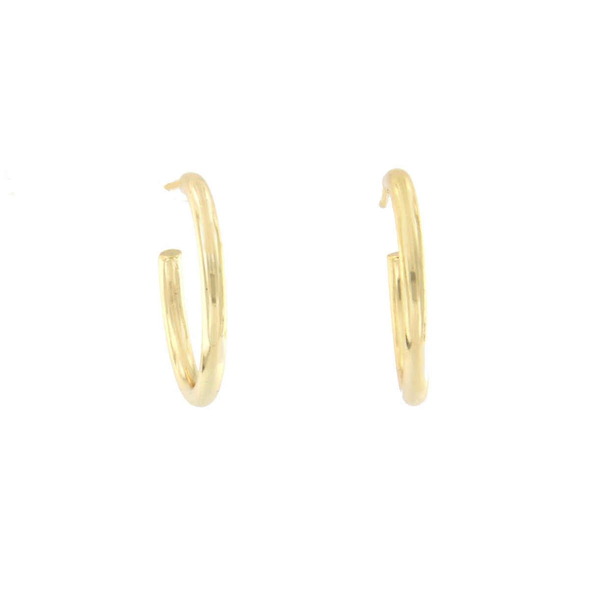 Argollas pequeñas de plata de ley con baño de oro o rodio