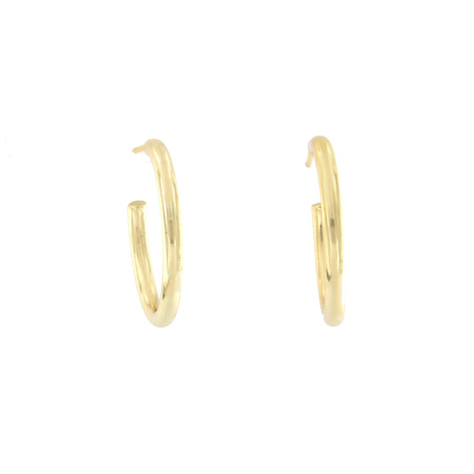 Argollas pequeñas de plata de ley con baño de oro o rodio