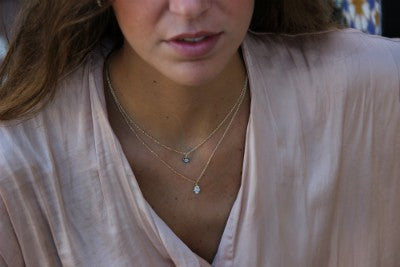 Gargantilla doble de plata con ojo de Horus y mano de Fátima - Roman Joyero