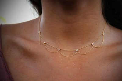 Gargantilla ajustada al cuello para mujer en plata de ley - Roman Joyero