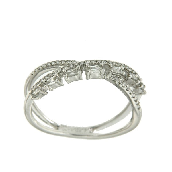 LAJAS anillo de oro blanco con diamantes - Roman Joyero