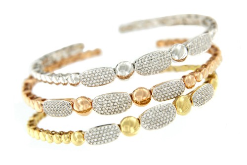 Pulsera de oro en 3 colores SENSE - Roman Joyero