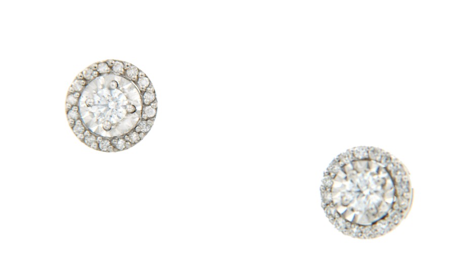 Pendientes de oro ORLY 35W con brillantes - Roman Joyero