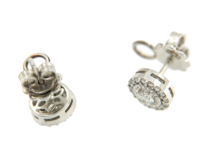 Pendientes de oro ORLY 35W con brillantes - Roman Joyero