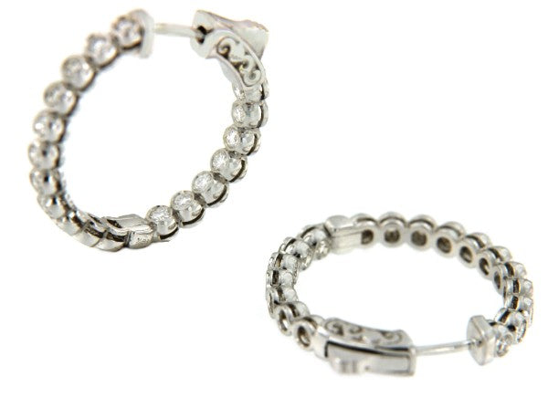 Argollas de oro ORLY 17E con brillantes - Roman Joyero