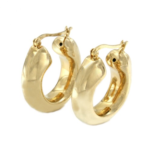 Argollas KEROA en plata o chapada en oro