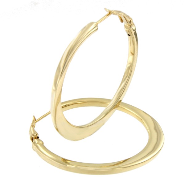 Argollas ELLIOTT en plata o chapada en oro - Roman Joyero