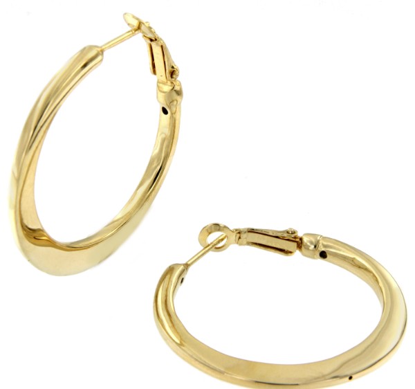 Argollas TRUDEAU en plata o chapada en oro - Roman Joyero