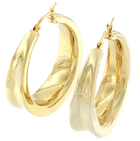 Argollas CHEVERY en plata o chapada en oro - Roman Joyero