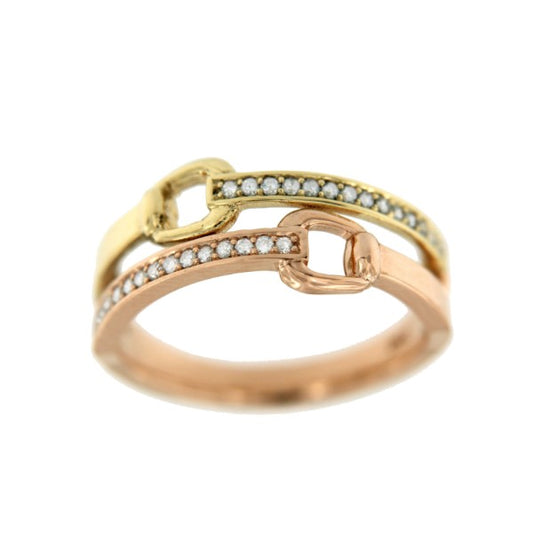Anillo oro SHANNON con brillantes - Roman Joyero