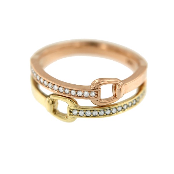 Anillo oro SHANNON con brillantes - Roman Joyero