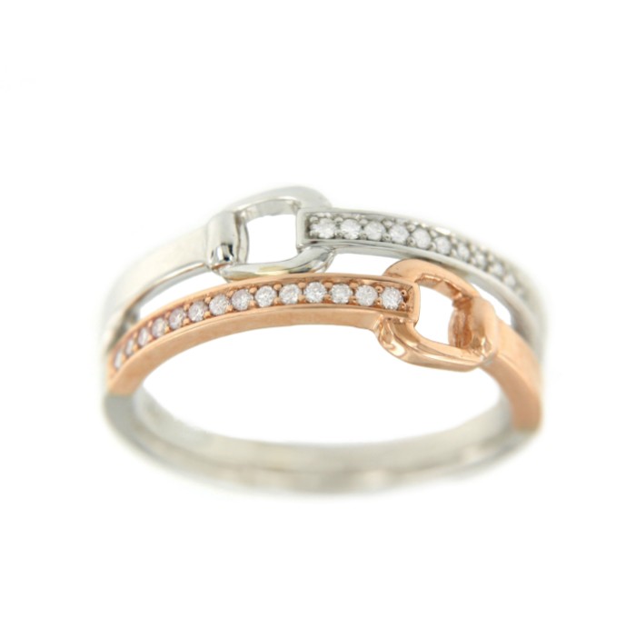 Anillo oro SHANNON con brillantes - Roman Joyero