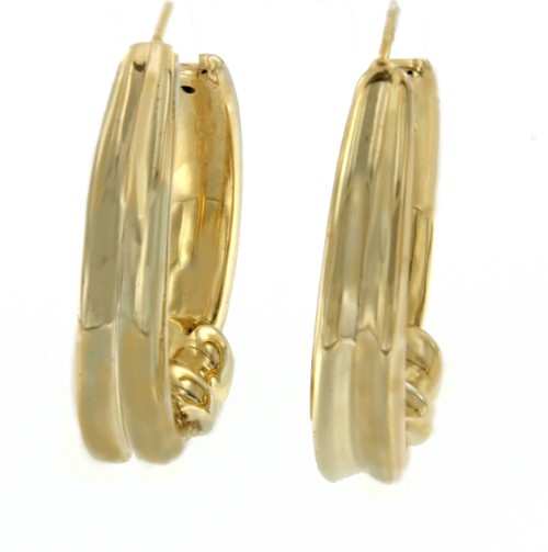 Argollas GASPÉ en plata o chapada en oro