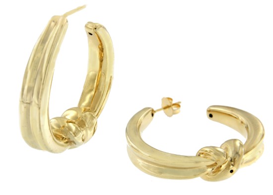 Argollas GASPÉ en plata o chapada en oro