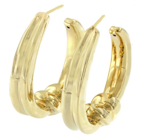 Argollas GASPÉ en plata o chapada en oro