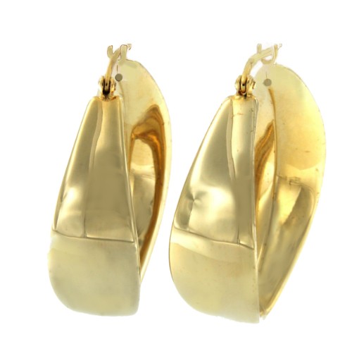 Argollas SYDNEY en plata o chapada en oro