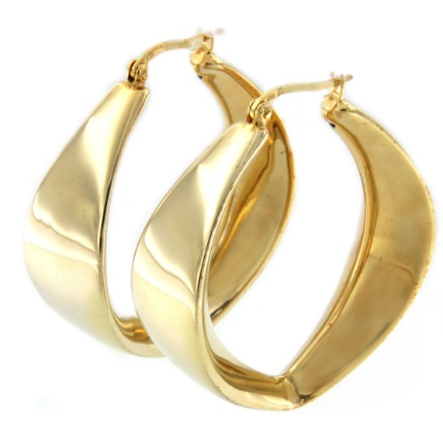 Argollas SYDNEY en plata o chapada en oro