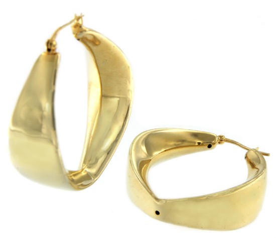 Argollas SYDNEY en plata o chapada en oro