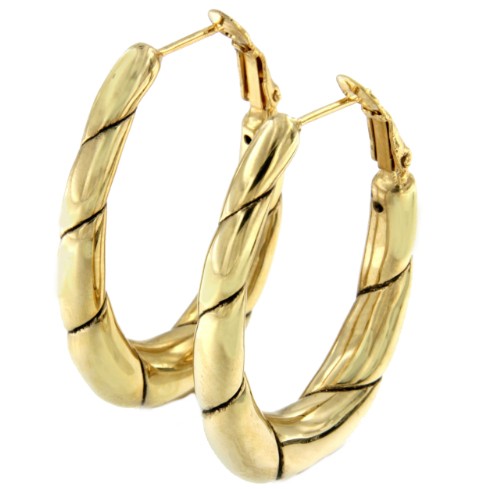 Argollas BROCHET en plata o chapada en oro - Roman Joyero