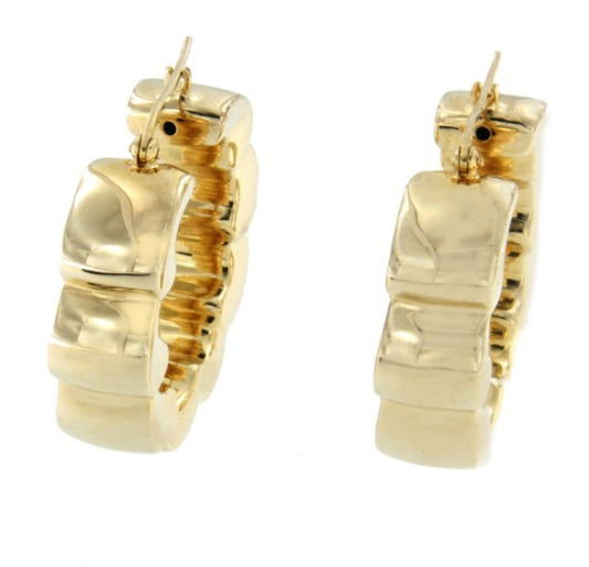 Argollas TERRACE en plata o chapada en oro - Roman Joyero